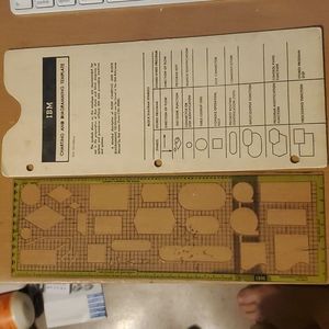 Vintage IBM Charting & Diagramming Template with Original Paper Sleeve